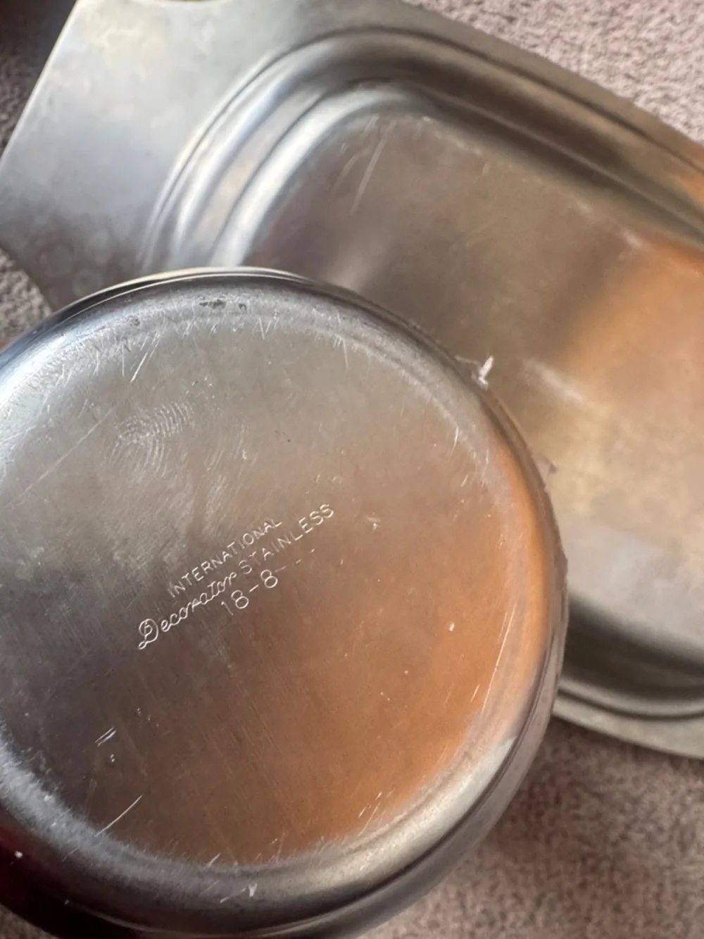 Rogers-Insilco Fashion & International Decorator Vintage Stainless Serving Set
